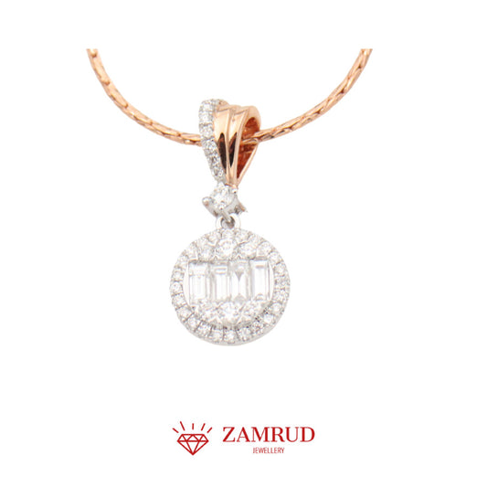 Liontin Berlian Baguette 15516 PD Zamrud Jewellery