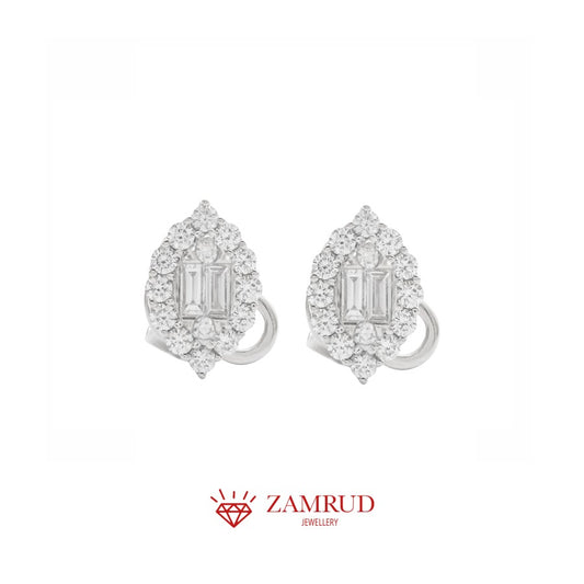 Anting Berlian Baguette 22231 ER Zamrud Jewellery