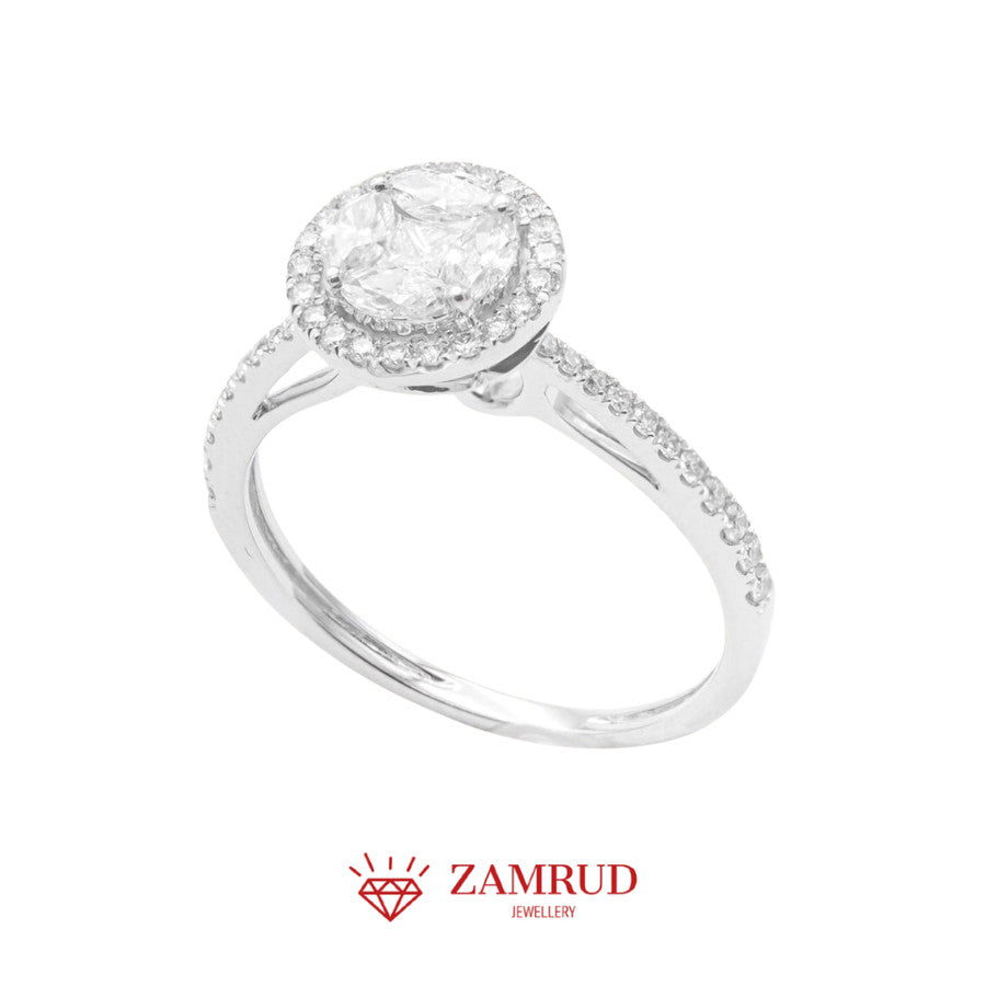 Cincin Berlian Pie Cut 29896 LR Zamrud Jewellery