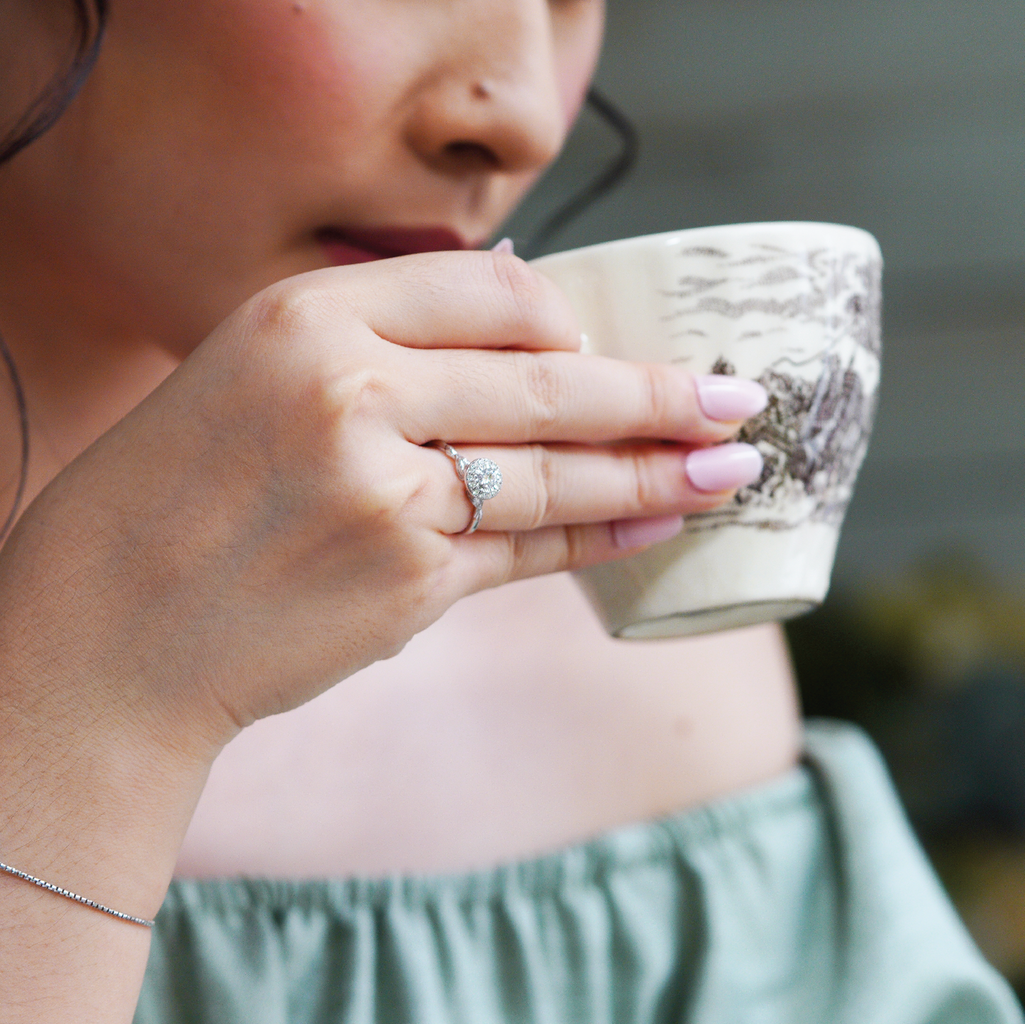 Cincin Berlian AMORE LR Zamrud Jewellery