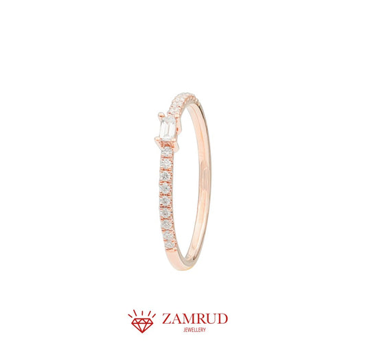 Cincin Berlian Listring Baguette 17251 LR Zamrud Jewellery