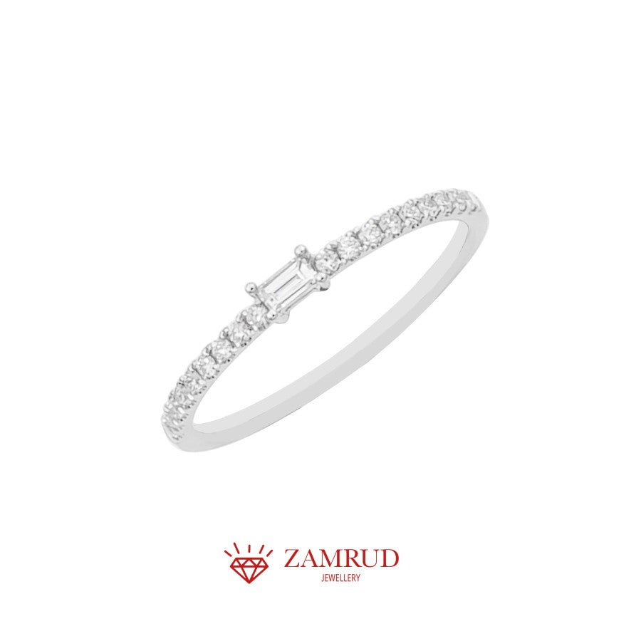 Cincin Berlian Listring Baguette 17251 LR Zamrud Jewellery