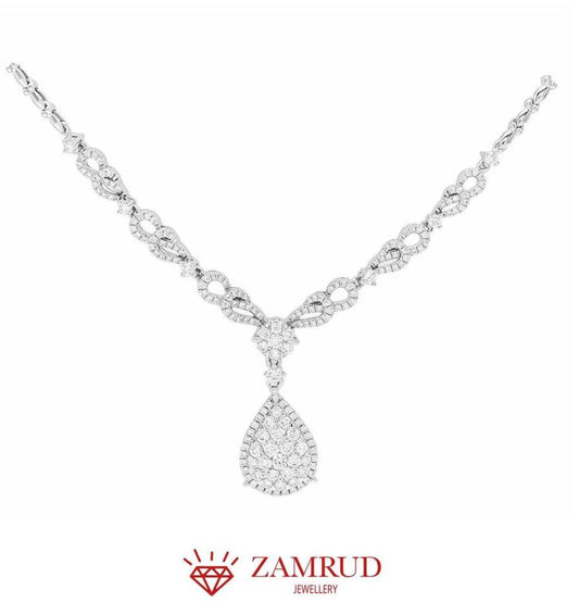 Kalung Berlian Pear 17473 NK Zamrud Jewellery