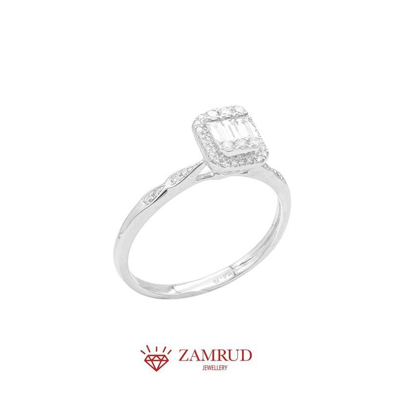 Cincin Berlian Baguette 17879 LR Zamrud Jewellery