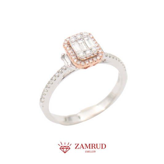 Cincin Berlian Baguette 15431 LR Zamrud Jewellery
