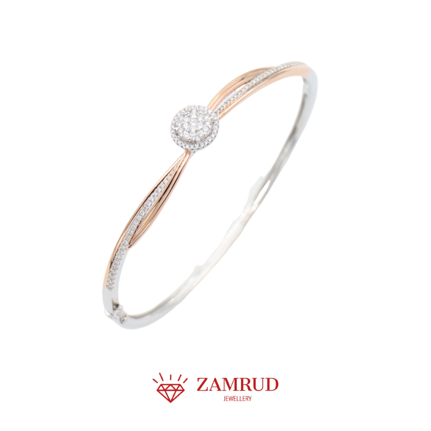 Gelang Berlian Halo 16261 BG Zamrud Jewellery