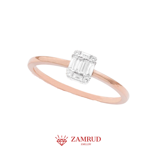 Cincin Berlian Baguette 21777 LR Zamrud Jewellery