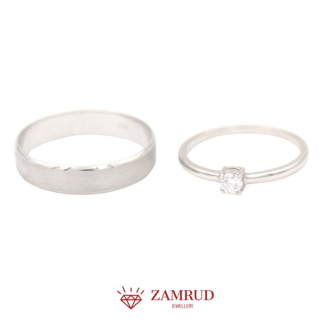 Wedding Ring Berlian 18319-26871WR Zamrud Jewellery