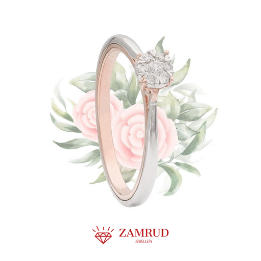 Cincin Berlian 27045 LR Zamrud Jewellery