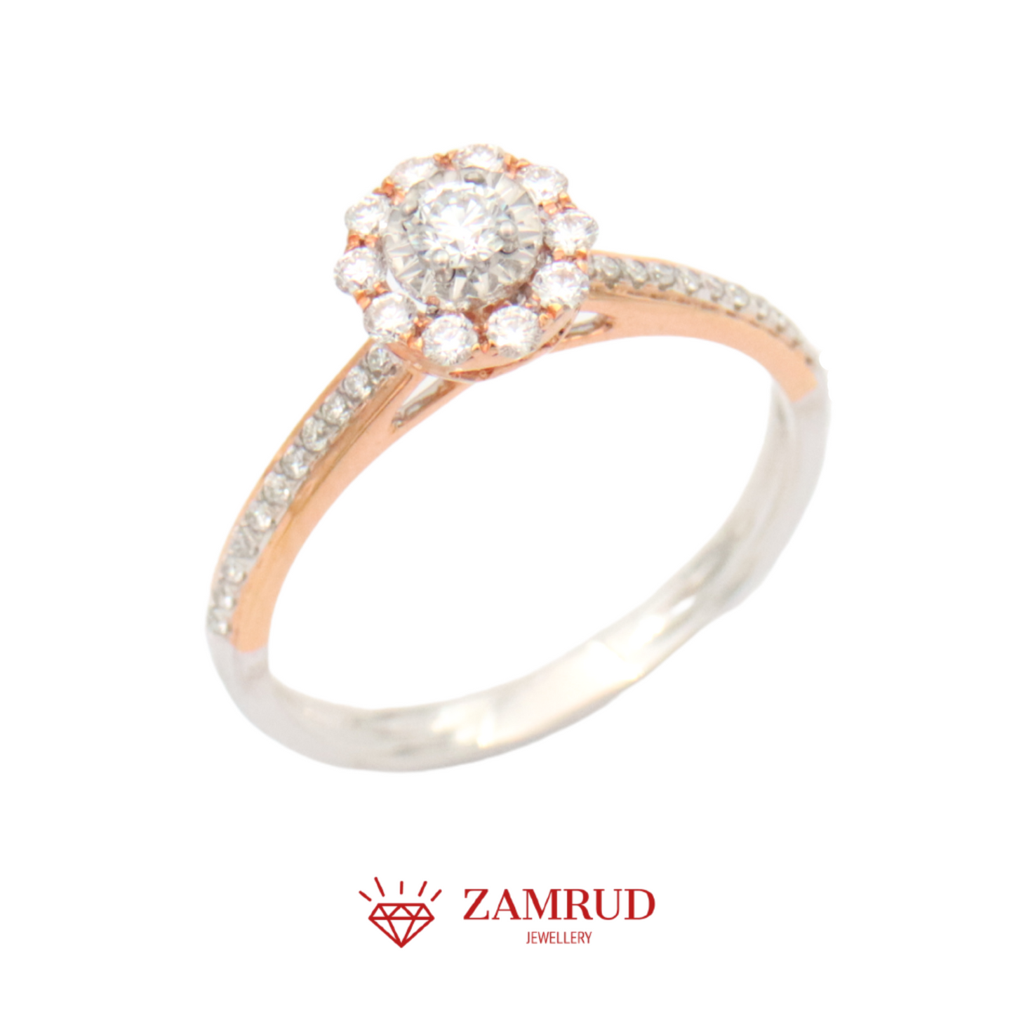 Cincin Berlian Solitaire 12881 LR Zamrud Jewellery