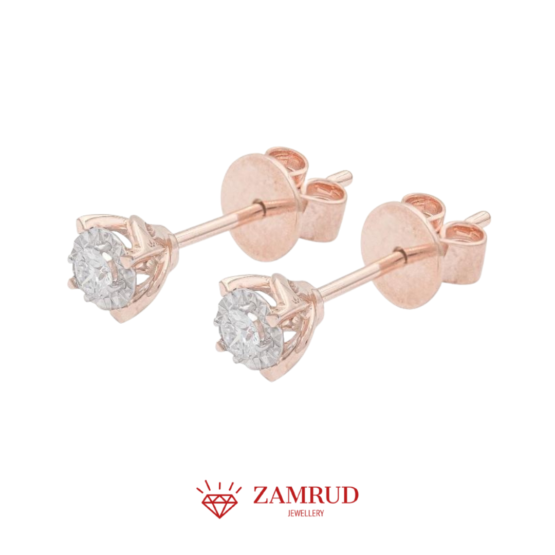 Anting Berlian Solitaire 32025 ER Zamrud Jewellery