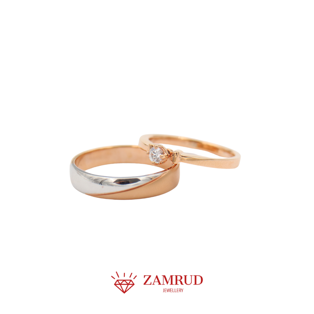 Wedding Ring Berlian 9065-9058 Zamrud Jewellery