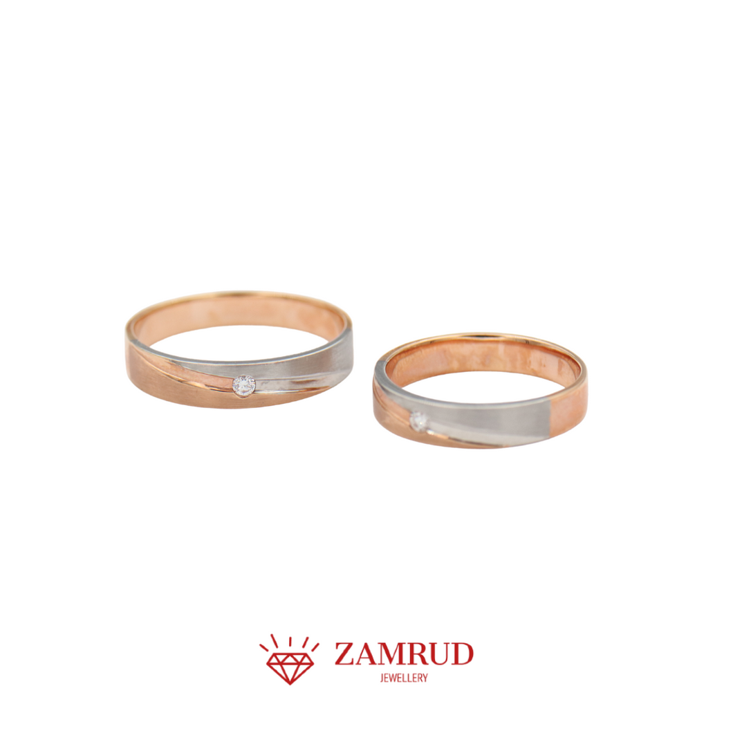Wedding Ring Berlian 3827-3810 Zamrud Jewellery