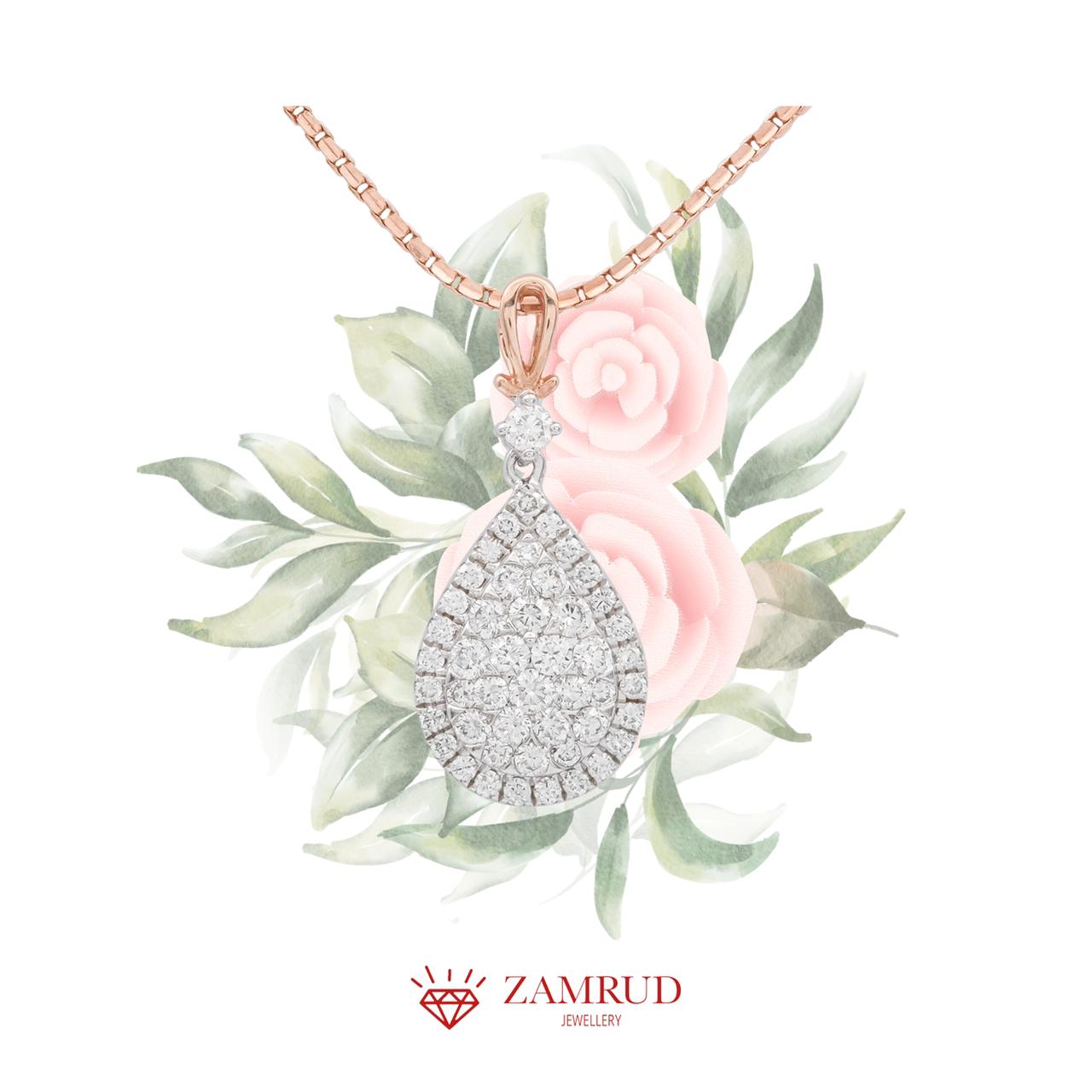Liontin Berlian Pear 10405 PD Zamrud Jewellery