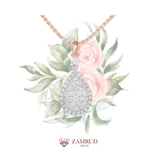 Liontin Berlian Pear 10405 PD Zamrud Jewellery