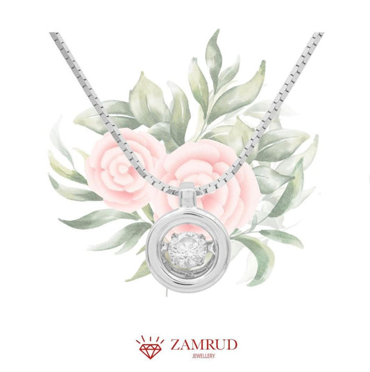 Liontin Berlian Solitaire Dancing 0970 PD Zamrud Jewellery