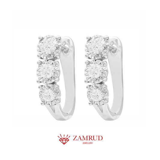 Anting Berlian Trilogy 25584 ER Zamrud Jewellery