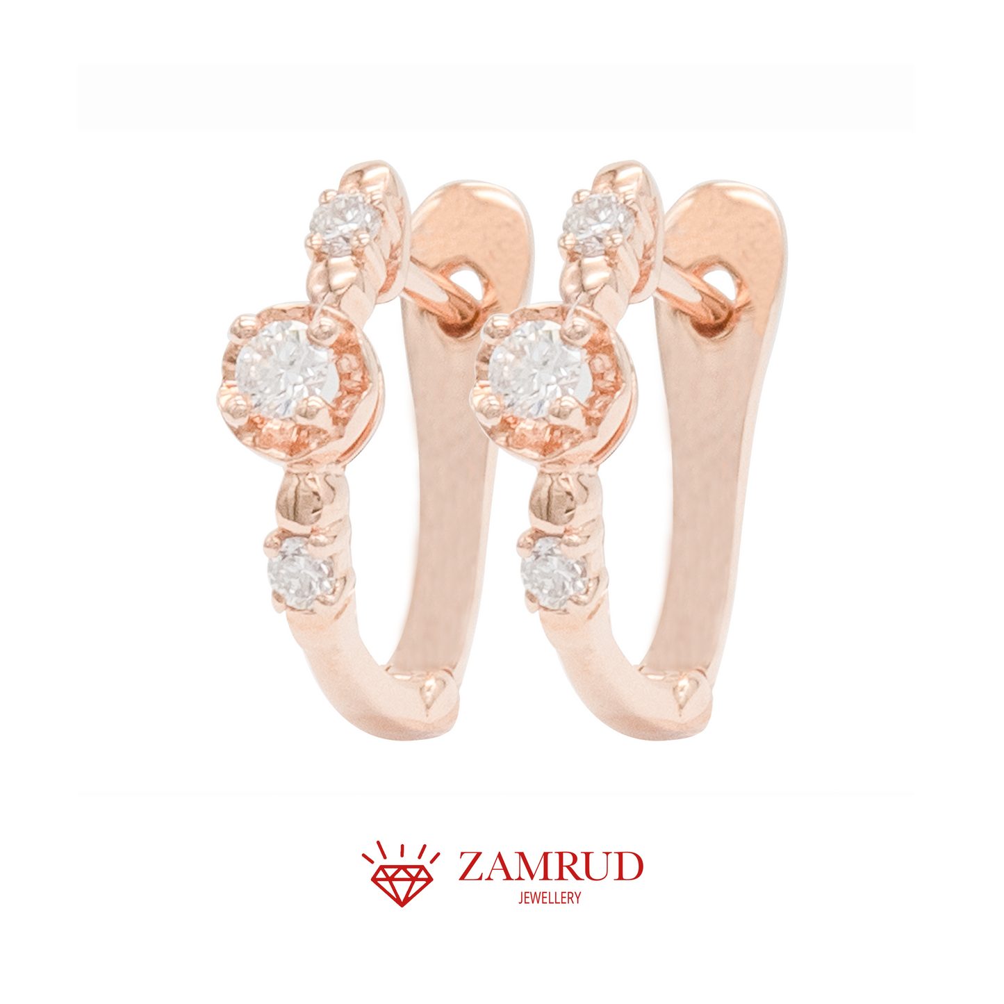 Anting Berlian Solitaire Clip 31509 ER Zamrud Jewellery