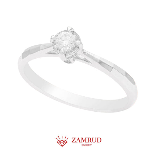 Cincin Berlian Solitaire 25706 LR Zamrud Jewellery