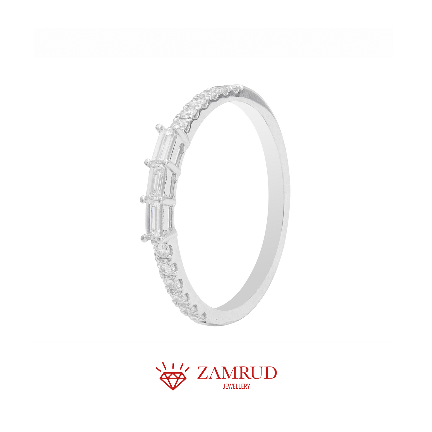 Cincin Berlian Baguette Listring 25454 LR Zamrud Jewellery