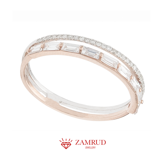 Cincin Berlian Baguette Listring 25058 Zamrud Jewellery
