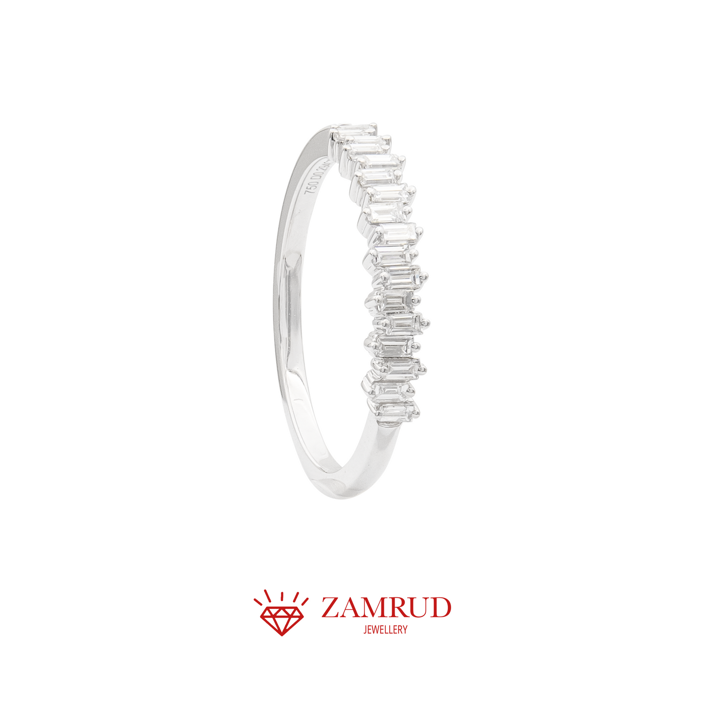 Cincin Berlian Baguette Listring 25775 LR Zamrud Jewellery