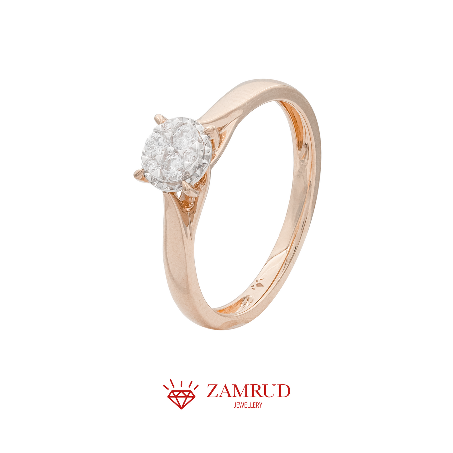 Cincin Berlian 25805 LR Zamrud Jewellery