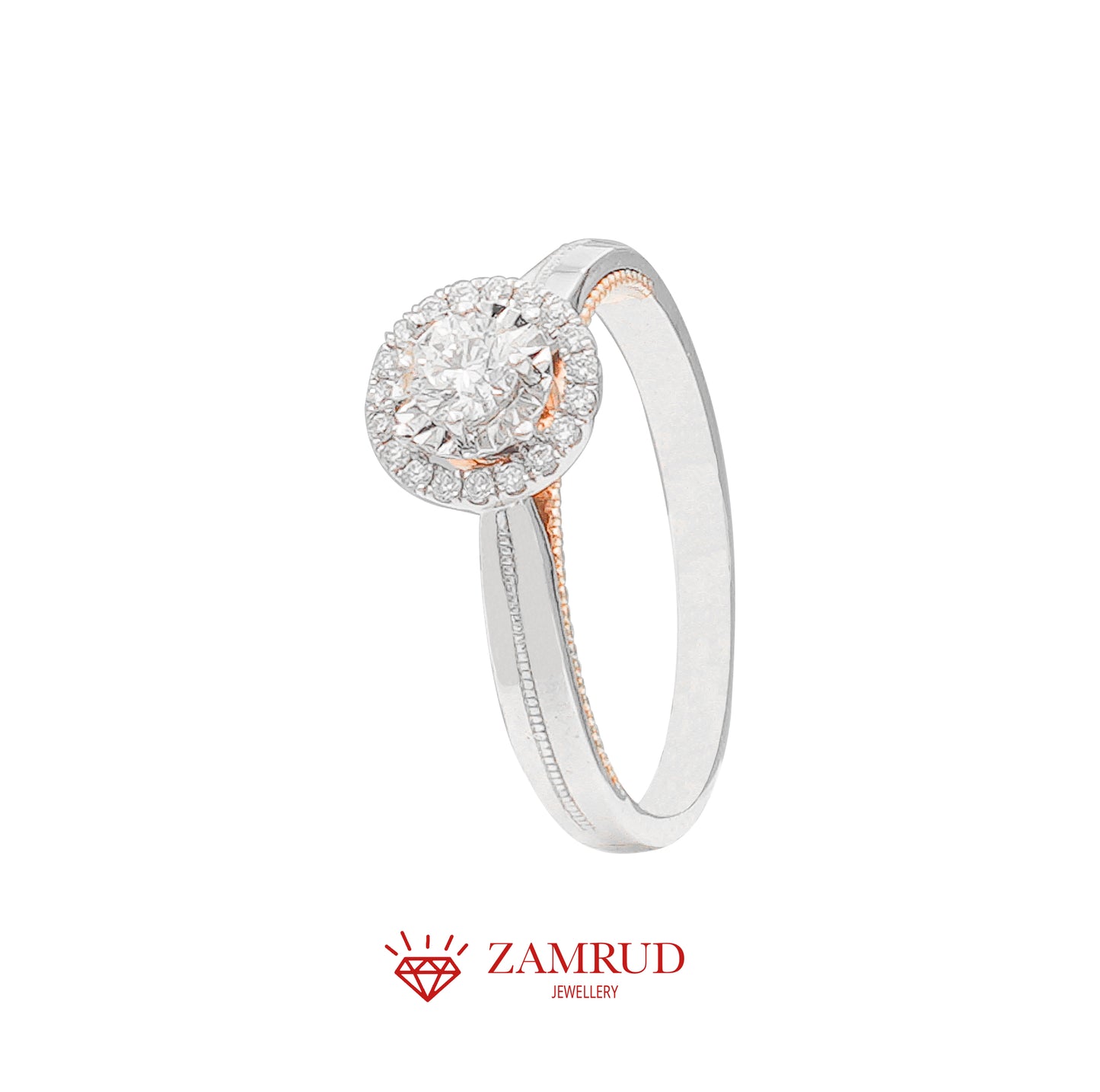 Cincin Berlian Solitaire 7665 LR Zamrud Jewellery
