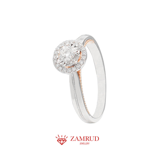 Cincin Berlian Solitaire 7665 LR Zamrud Jewellery