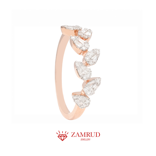 Cincin Berlian Baguette Listring 20282 LR Zamrud Jewellery