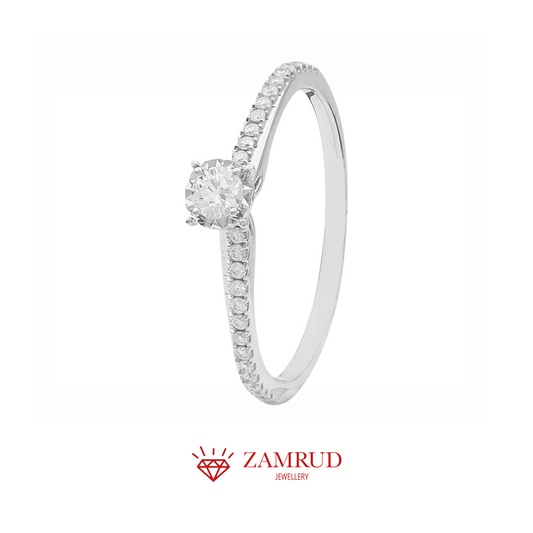 Cincin Berlian Solitaire 22682 LR Zamrud Jewellery