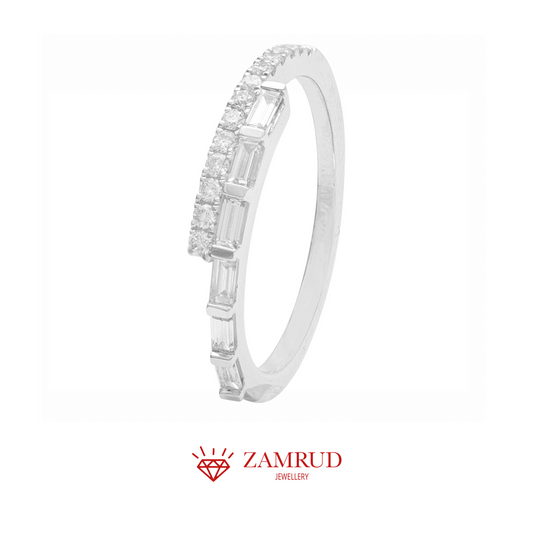 Cincin Berlian Baguette Listring 22606 LR Zamrud Jewellery