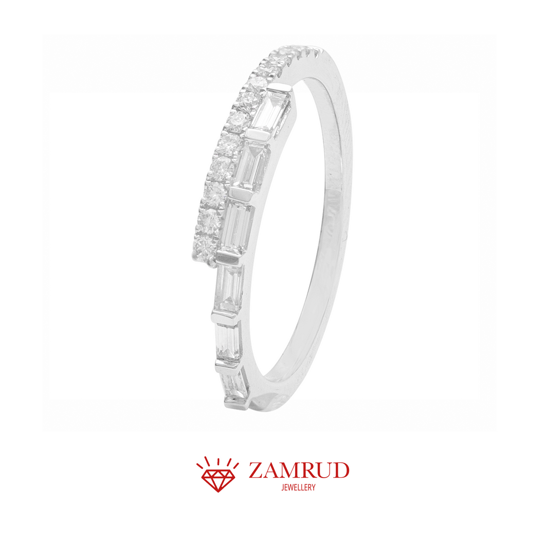 Cincin Berlian Baguette Listring 22606 LR Zamrud Jewellery