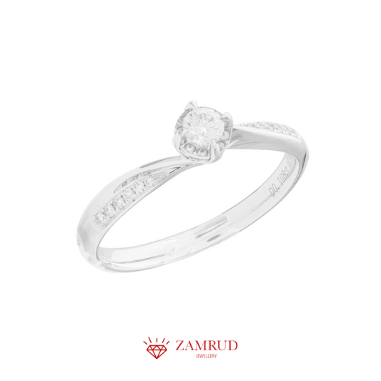 Cincin Berlian Solitaire 25713 LR Zamrud Jewellery