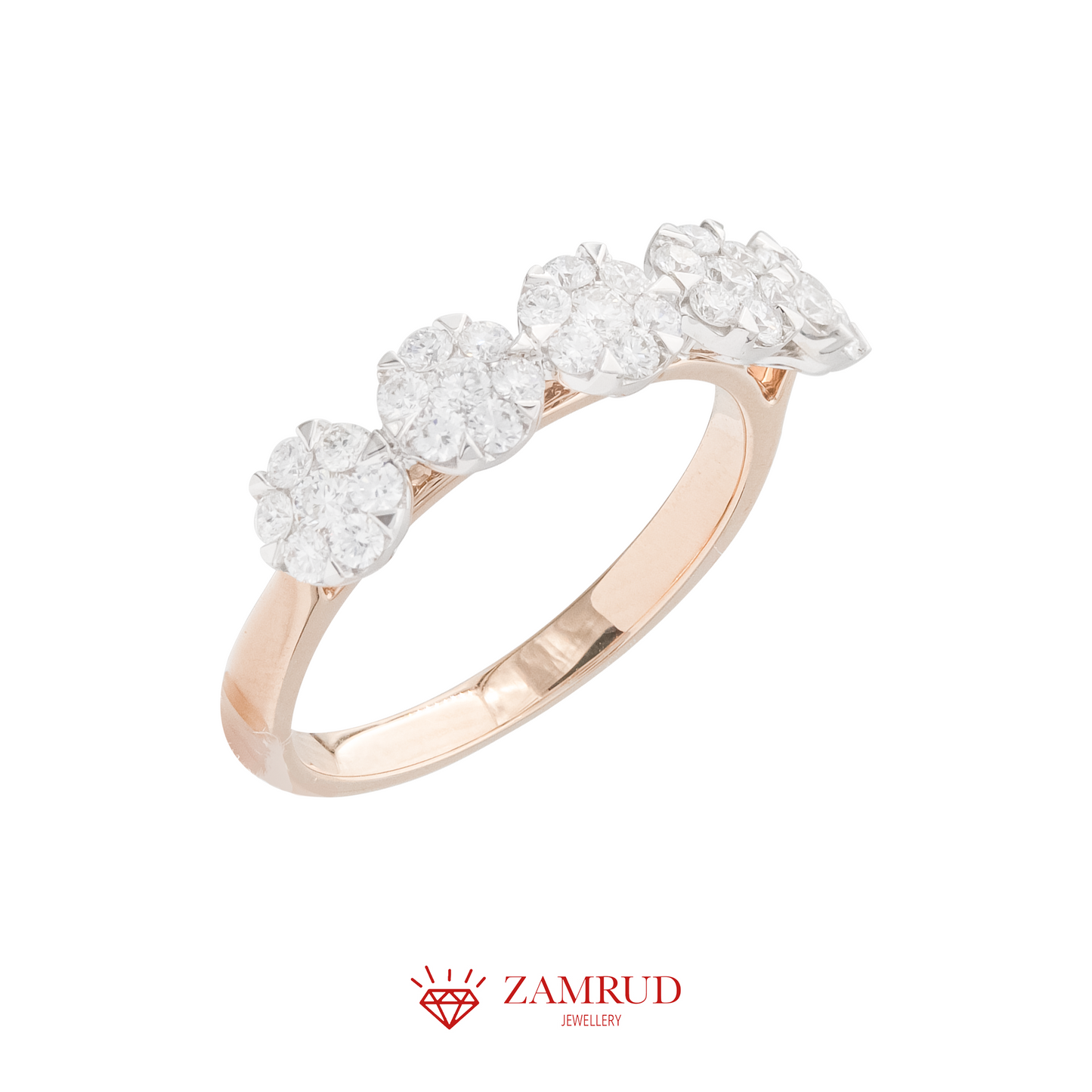 Cincin Berlian Lotus Listring 25700 LR Zamrud Jewellery