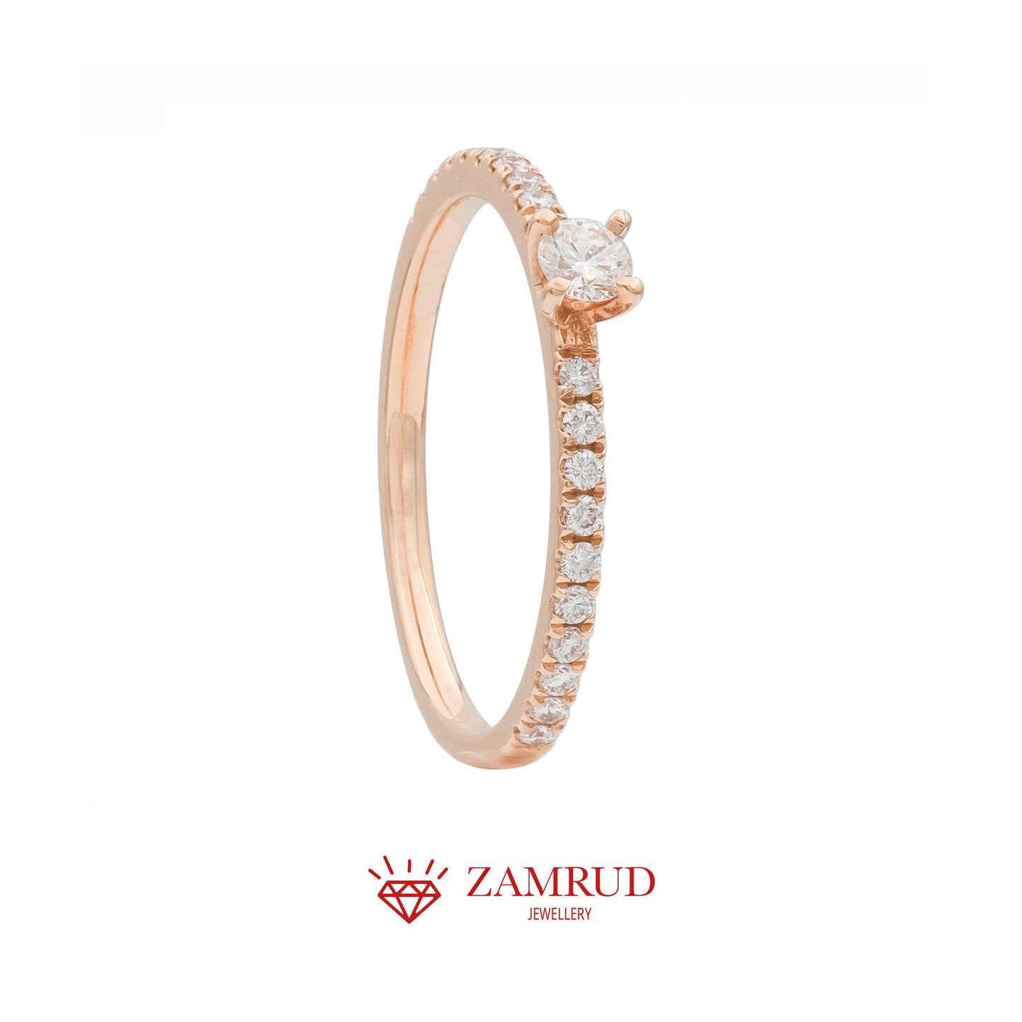 Cincin Berlian Solitaire 27083 LR Zamrud Jewellery