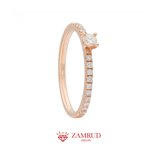 Cincin Berlian Solitaire 27083 LR Zamrud Jewellery