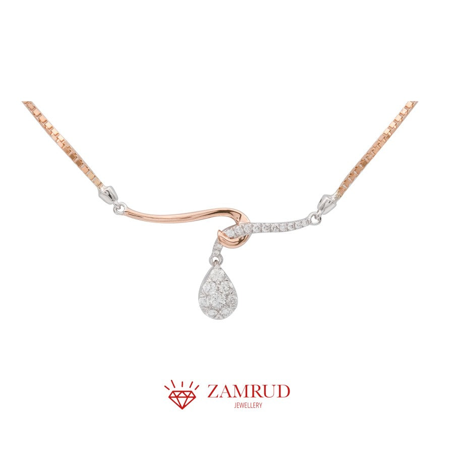 Kalung Berlian Pear 27588 NK Zamrud Jewellery