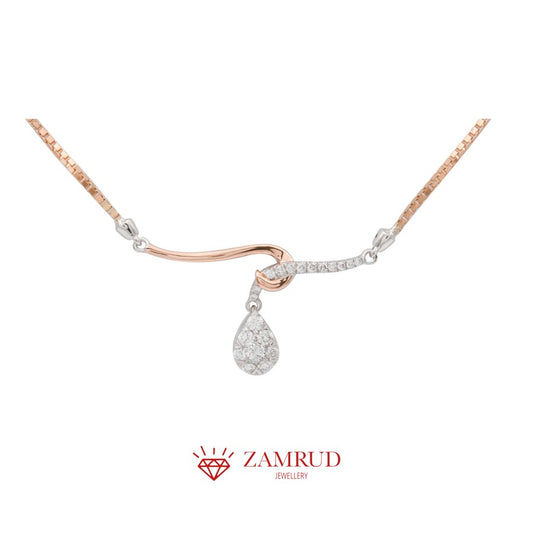 Kalung Berlian Pear 27588 NK Zamrud Jewellery