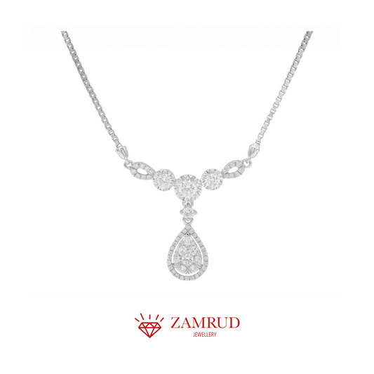 Kalung Berlian Pear 25263 NK Zamrud Jewellery