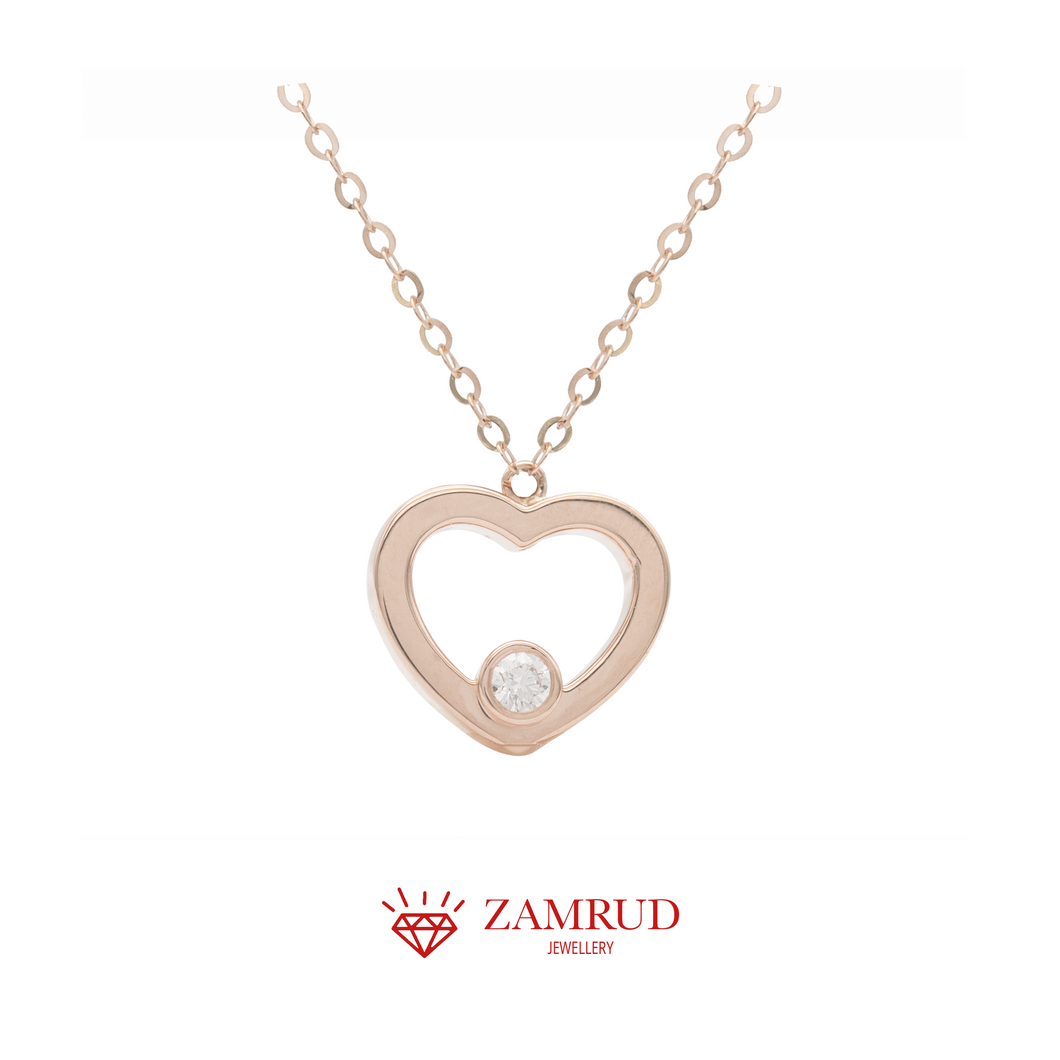 Liontin Berlian Heart 24617 PD Zamrud Jewellery