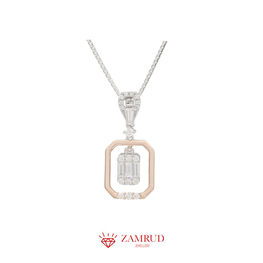 Liontin Berlian Baguette 25560 PD Zamrud Jewllery