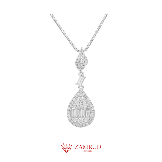 Liontin Berlian Baguette 25911 PD Zamrud Jewellery