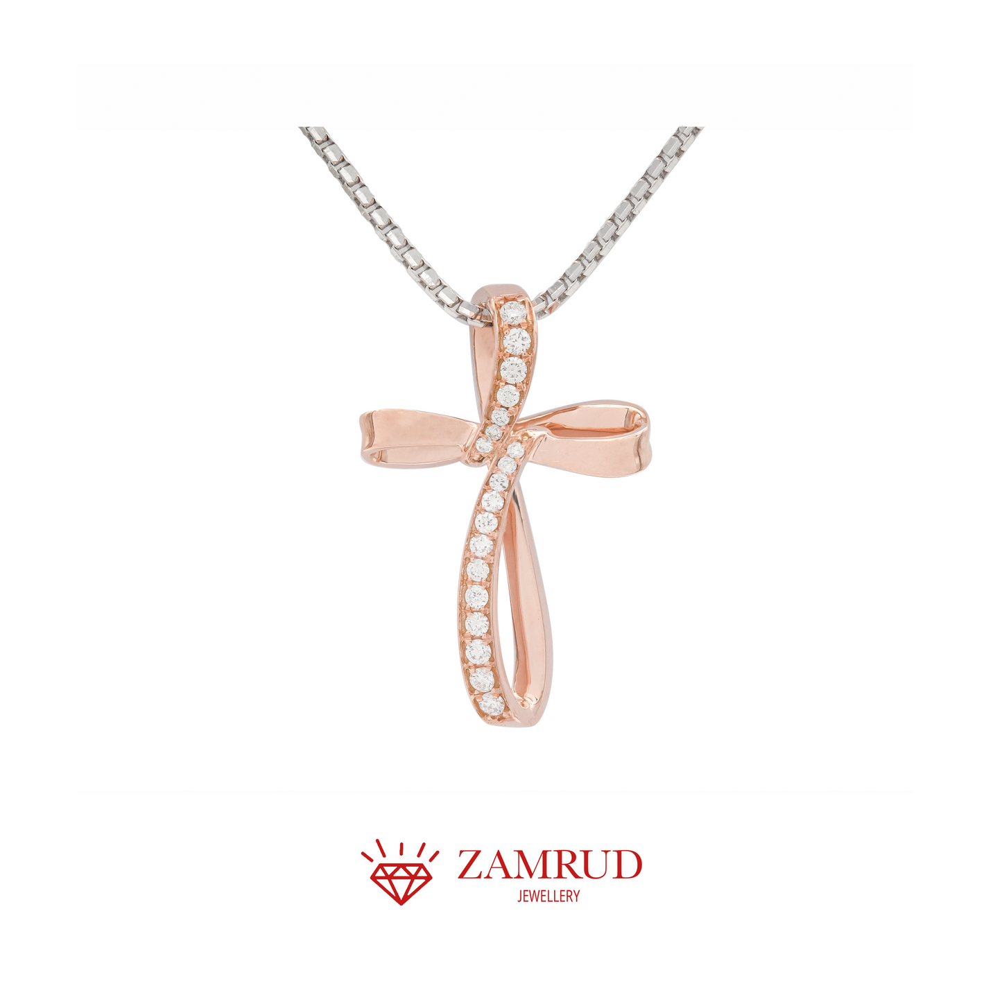 Liontin Berlian Salib 30182 PD Zamrud Jewellery