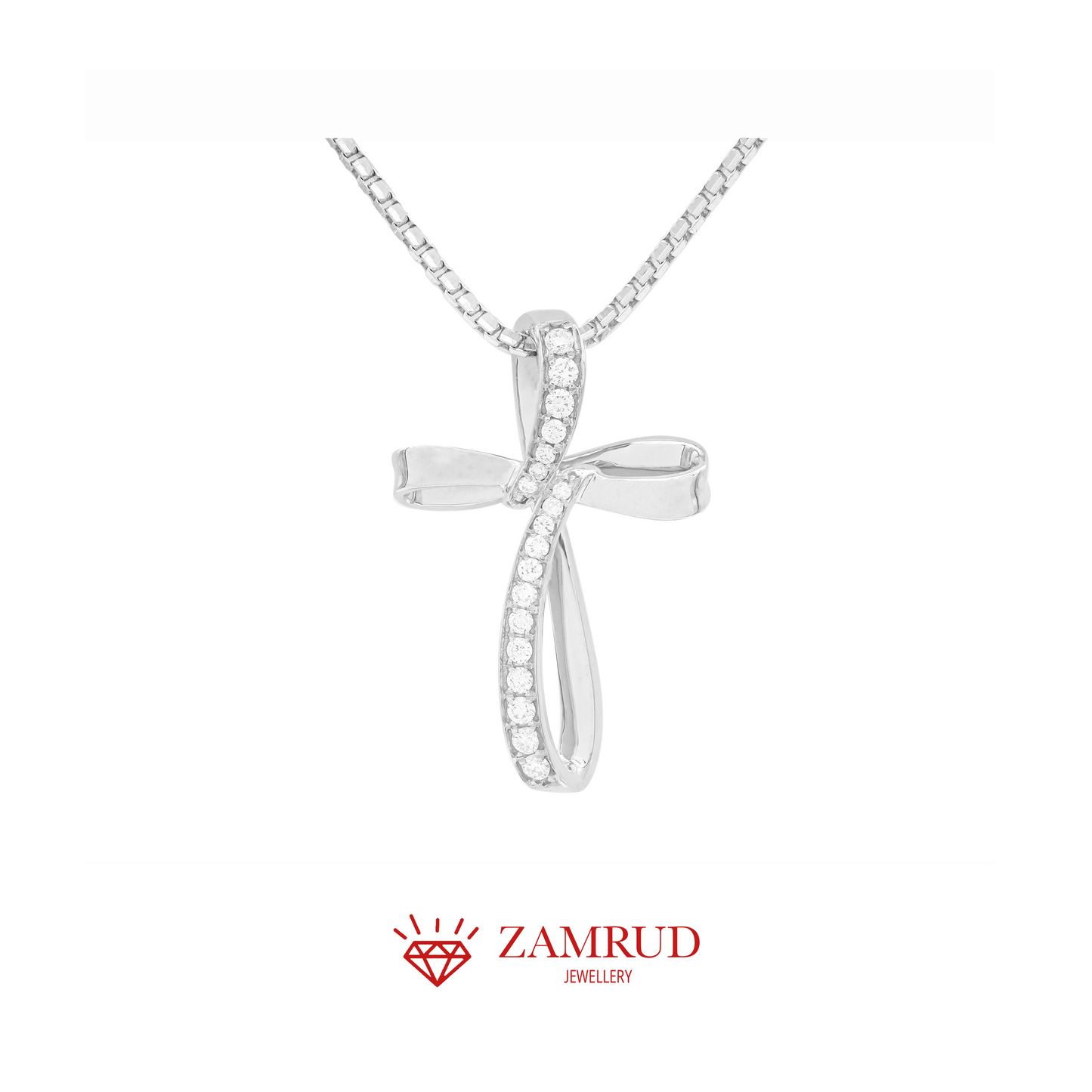 Liontin Berlian Salib 30182 PD Zamrud Jewellery