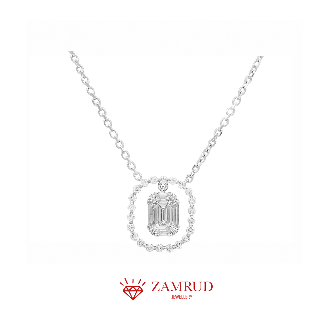 Kalung Berlian Emerald 22378 NK Zamrud Jewellery